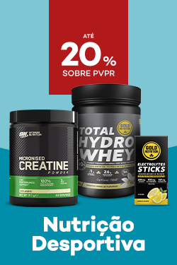 Nutri&ccedil;&atilde;o Desportiva  com destaque promocional de at&eacute; 20% sobre pre&ccedil;o de Venda ao P&uacute;blico Recomendado
